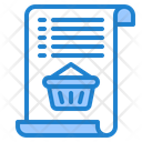 Shopping Bill Busket Icon