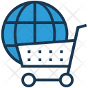 Shopping Trolley Globe Icon