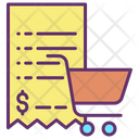 Shopping Cart Bill Shopping Bill Shopping Invoice Icon