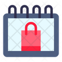 Shopping Day Time Calendar Icon