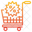 Discount Cart Shopping Icon