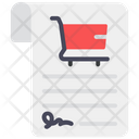 Shopping File Shopping Document Shopping Sheet Icon