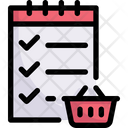 Online Shopping Shopping List Check List Icon