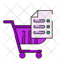 Shopping List Cart Trolley Icon