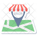 Shopping Location Shopping Center Trolley Icon