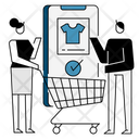 Shopping Representative Mobile Shopping Sales Representative Icon