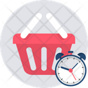 Shopping Time Clock Icon