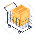 Package Trolley Shopping Trolley Ecommerce Icon