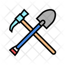 Shovel Pickax Color Icon