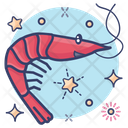 Shrimp Seafood Sea Creature Icon