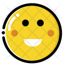 Shy Smile Face Icon