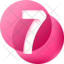 Sieben 7 Zahl Symbol