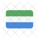 Sierra Leone Flag Country Icon