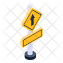 Sign Board Roadbord Arrow Roadboard Icon