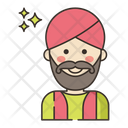 Sikh Man Icon