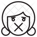 Silencce Emotion Face Icon