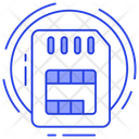 Sim Card Cellular Phone Sim Subscriber Identity Module Icon