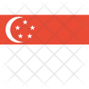 Singapore Flag World Icon
