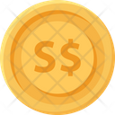Singaporean Dollars Coin Coins Currency Icon