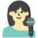 Singer Mic Woman Singer Icon