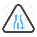Single Lane Ahead Icon