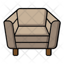 Single Sofa Chairs Furniture Icon