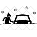 Sinking Snow Car Icon