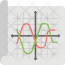 Sinusoidal Graph  Icon