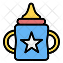 Sippy Cup Kid And Baby Learning Icon