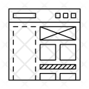 Site Structure Diagram Icon