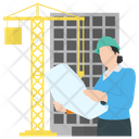 Site Engineer Civil Engineer Site Management Icon