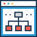 Sitemap Hierarchy Algorithm Icon
