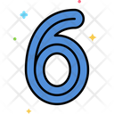 Six Six Number 6 Icon