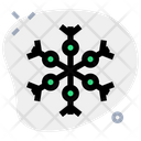 Six Circle Snowflake Icon