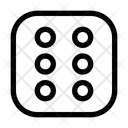 Six Dice Dice Gambling Icon