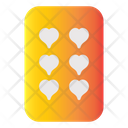 Six Of Hearts Icon