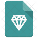 Sketch File Diamond Icon