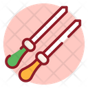 Bbq Barbecue Skewers Sticks Icon