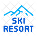 Ski Resort Vacation Icon