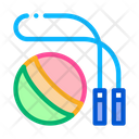 Skipping Rope Ball Icon