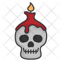 Skull Candle Ghost Icon