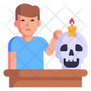 Skull Candle Icon