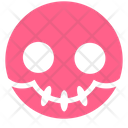 Pink Skull Smiley Icon