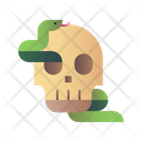 Snake Skull Halloween Icon