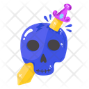 Death Skull Stab Skeleton Icon