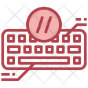 Slash Keyboard Button Key Icon