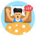 Snoozing Person Sleeping Snoring Icon