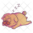 Sleeping pug  Icon