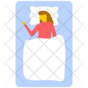 Sleeping Woman Lying Icon