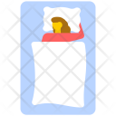Sleeping Woman Lying Icon